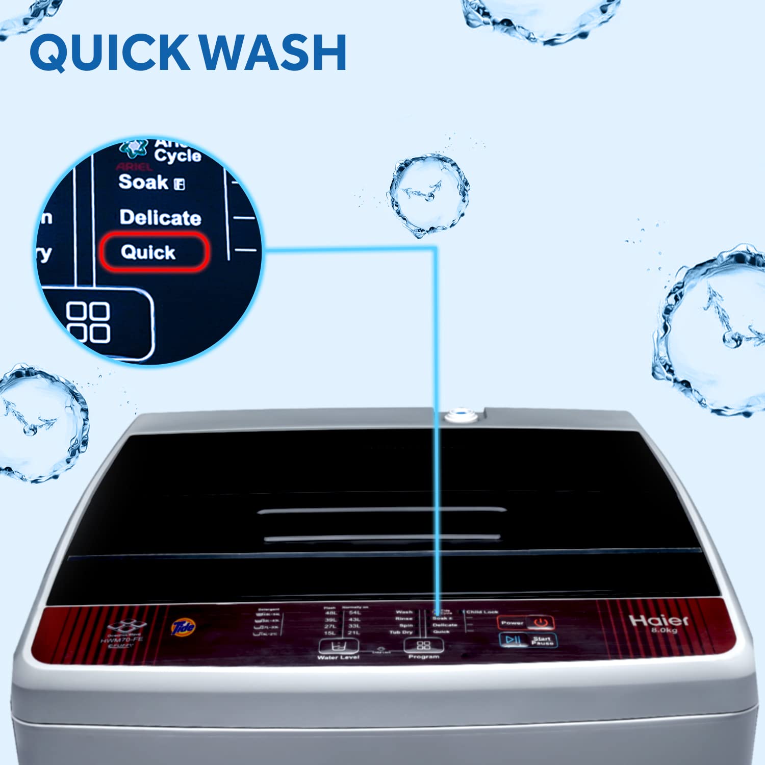 Haier HWM 80-1789 Fully Automatic Washing Machine