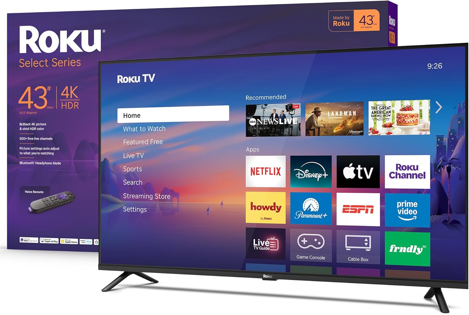 TCL 43 Inch 4K Smart LED TV