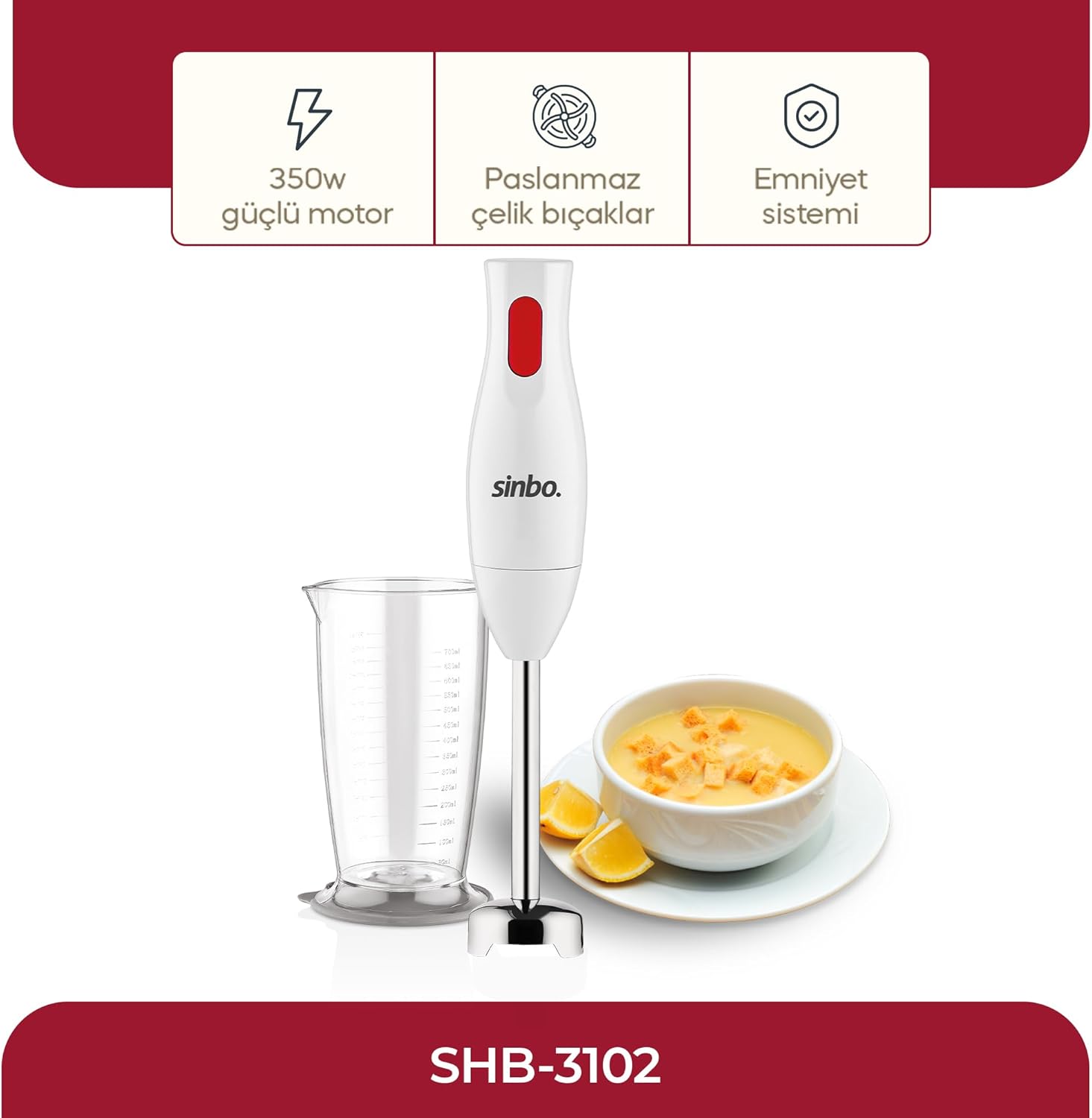 Sinbo SHB-3105 Hand Blender Set